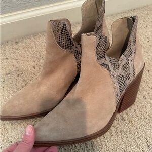 Vince Camuto Tan Ankle Boots